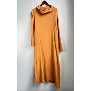 Zanzea Maxi Dress Cotton Gauze Cowl Neck Long Sleeve XL Boho Lagenlook